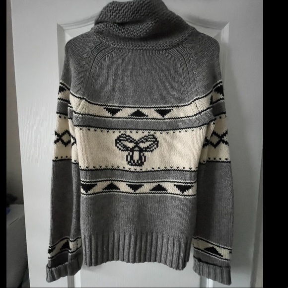 TNA Sea to Sky Sweater 100% Lamb’s Wool Grey - Picture 7 of 7